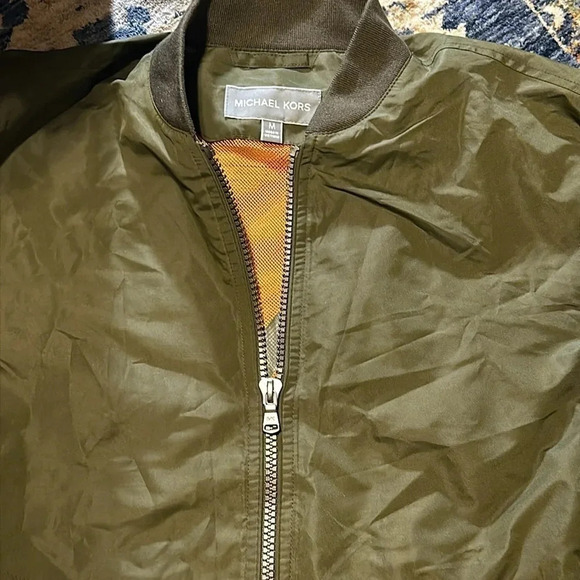 NWT Michael Kors MK Designer Lux Men’s Jacket/Coat Military Olive MSRP $125 MED - Picture 6 of 12